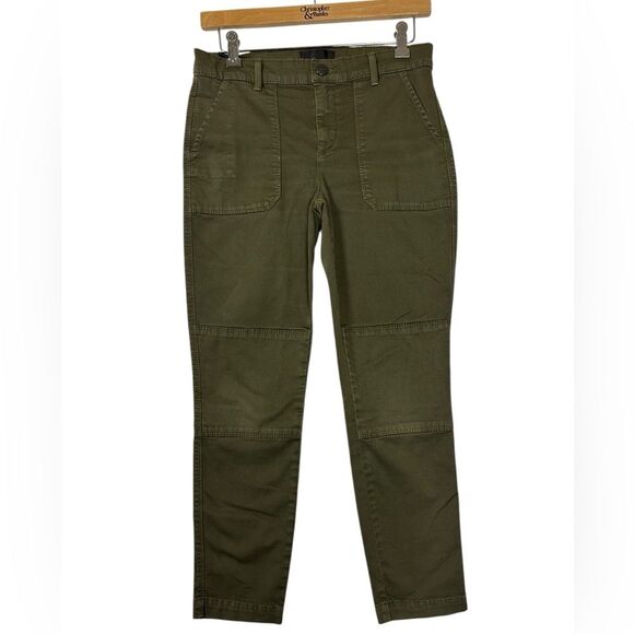 Vince Military Utility Pants Straight Leg army Green mid Rise Women's size 26 - Picture 1 of 8